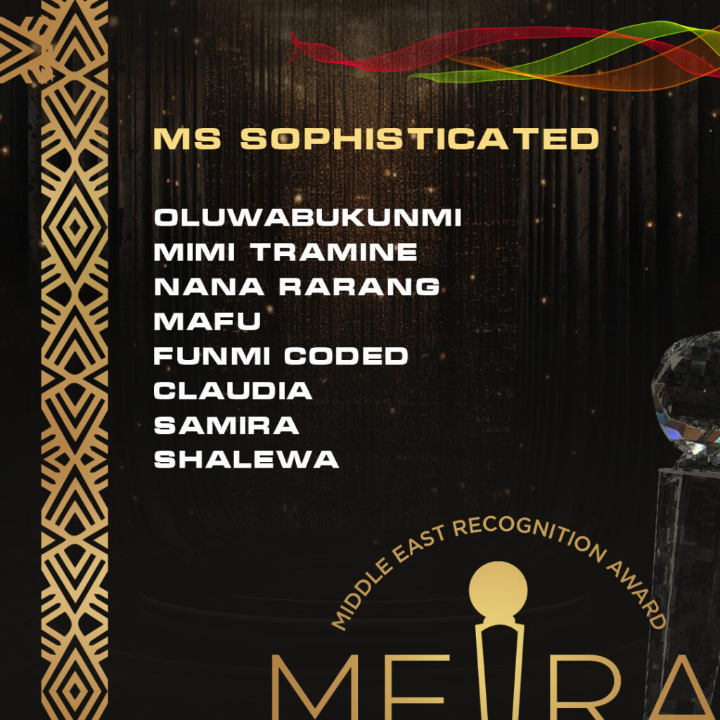 Mera Nominations Ms. Sophisticated