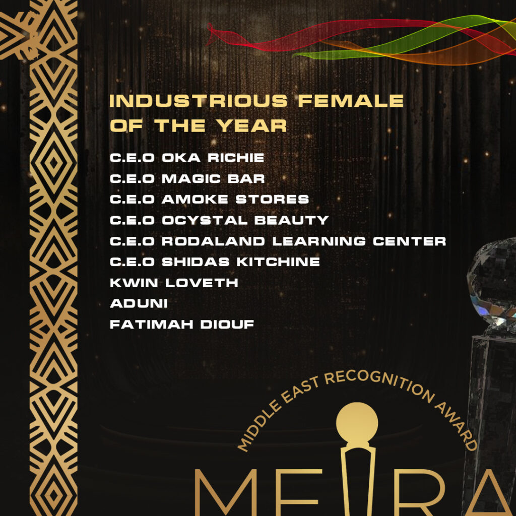 Mera Nominations industrious female