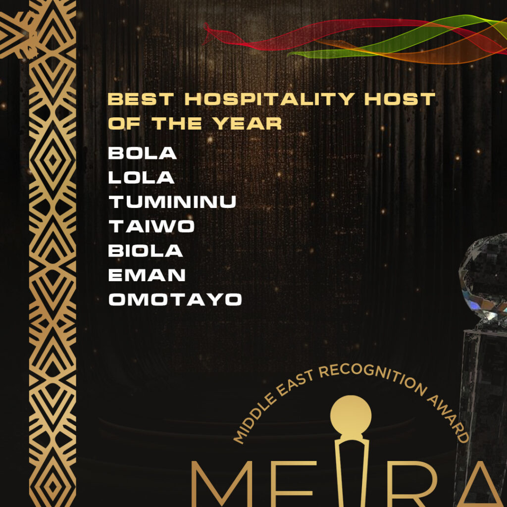 Mera Nominations hospitality host